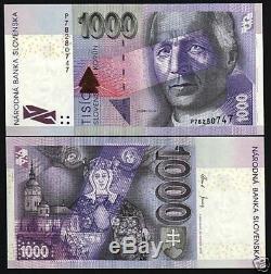 Slovakia 1000 Koruna P47 2005 Pre Euro Madonna Unc Rare Bill World Currency Note