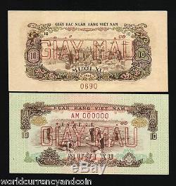 South Vietnam 10 Xu P37 1966 Specimen Factory Unc Currency Money Bill Banknote