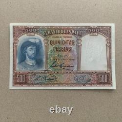 Spian 500 Pesetas 1931 P84 UNC Banknote Spanish Currency