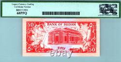 Sudan 50 Piastres 1987 LEGACY 68 PPQ SUPERB GEM UNC Pick # 38