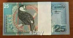 Suriname 25 GULDEN P-148 2000 x 50 Pcs Lot BUNDLE Millennium UNC Currency NOTE
