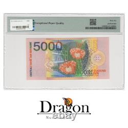 Suriname 5000 Gulden 2000PMG 66 EPQ Gem UncP-152 TDLR Wmk Bank & CBVS