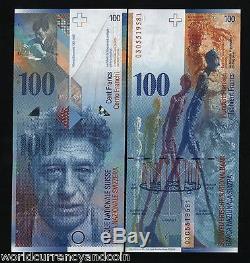 Switzerland 100 Francs P72 2003 Time Space Relation Unc Swiss Currency Bill Note