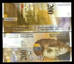Switzerland 200 FRANCS P-73 2006 Lake Gineva UNC Swiss SFR World Currency NOTE
