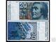Switzerland 20 Francs P55 1992 Mountain Unc Swiss Currency Money Bill Bank Note