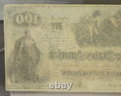 T-41 $100 1862 Confederate States of America About UNC 55 PCGS Currency