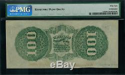 T-49 $100 1862 Confederate Currency CSA Graded PMG 58 EPQ Choice About Unc