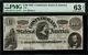 T-56 $100 1863 Confederate Currency Csa Graded Pmg 63 Epq Choice Unc