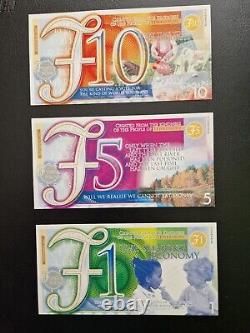 Tewkesbury Local currency bank note set UNC 2018 RARE