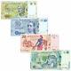 Tunisia 4 Pcs Banknotes Paper Money Collect 5-50 Dinars Tnd Real Currency Unc