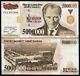Turkey 5000000 Lira P210 1997 5 Million Ataturk Mausoleum Unc Currency 10 Notes