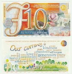 UK Tewkesbury £10 10 Pound UNC Local Currency Prototype Banknote