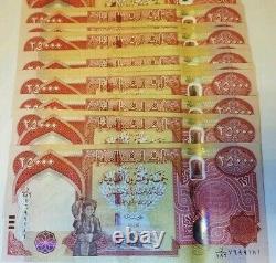 UNC 10 X 25000 New Iraq 2003 Dinar Banknotes 250000 IQD Currency Verified