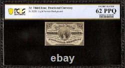 UNC 3 THREE CENT NOTE 1864 FRACTIONAL CURRENCY CIVIL WAR Fr 1226 PCGS 62 PPQ