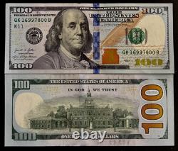 UNITED STATES AMERICA 100 DOLLARS P-New 2021 x 1 Pcs UNC USA Currency BANK NOTE