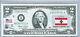 Us Currency Paper Money Two Dollar Bill Gem Unc Collection Stamps National Flags