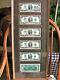 U. S. Currency 6 Sequential, $2.00 Bills Unc, Framed, Day Of Issue, 4/13/76