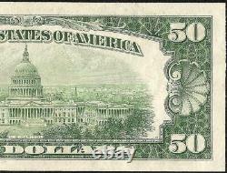 Unc 1950 $50 Dollar Bill Federal Reserve Note Us Currency Crisp Paper Money