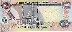 United Arab Emirates 500 Dirhams 2011 Unc Currency Bank Note 221888623