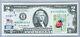 United States Currency Two Dollar Note Paper Money Us $2 Bill Unc Stamp Ladybird