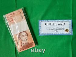 VENEZUELA 20 DIGITAL (20 Digitales) 100 BANKNOTES UNC COA MONEY CURRENCY