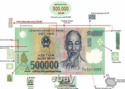 VIETNAMESE 50 MILLION DONG 100 X 500,000 Polymer currency NOTE UNC Banknotes VND