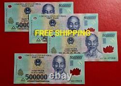 VIETNAMESE CURRENCY 2 MILLION DONG 4 X 500,000 VND Banknotes UNC SHIP FROM VN