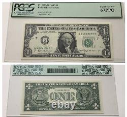 VINTAGE pcgs 67 PPQ 1963-B JOSEPH BARR $1 FEDERAL RESERVE NOTE ONE DOLLAR UNC