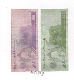 Venezuela 100 & 50 Digitales 2021 Bolivar Million Used Currency