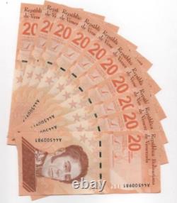 Venezuela Bolivar 20 Digitales 2021 X 50 PC new Currency