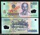 Vietnam 500000 Dong P124 Specimen Polymer Hcm Unc Currency Money Bill Banknote