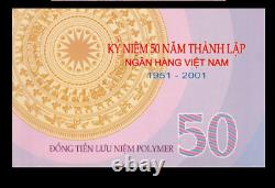 Vietnam 50 Dong P-118 1951-2001 UNC Commemorative 50th Any VND Currency BANKNOTE