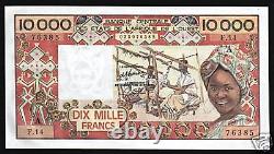 West African States Africa Ivory Coast 10000 Francs P109ac Figurine Unc Note