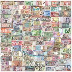 World 100 PCS Uncirculated Banknotes Set 100 Different Countries Genuine Lot UNC