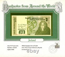 World Banknotes Ireland 10-07-1984 1 pound UNC P-70c UNC 2 Consecutive Low