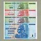 Zimbabwe 100 50 20 10 Trillion Dollars 2008 Full Set Unc Currency Bills