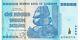 Zimbabwe 100 Trillion Dollar -aa 2008 P91 Consecutive Unc Currency Note 1 Note