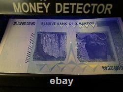 Zimbabwe 100 Trillion Dollar $ UNC 2008 AA Banknote/Authentic Currency