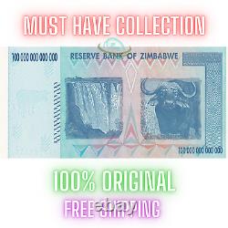 Zimbabwe 100 Trillion Dollars 2008 AA P-91 Banknote UNC Rare Z$100T Currency ZIM