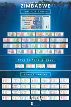 Zimbabwe 100 Trillion Dollars, 2008, AA, P-91, UNC X 10 PCS