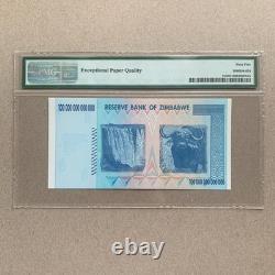 Zimbabwe 100 Trillion Dollars Banknote 2008 P91 Gem UNC PMG 65 EPQ Currency Note