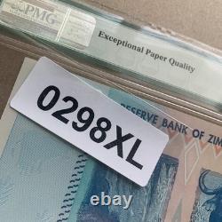 Zimbabwe 100 Trillion Dollars Banknote 2008 P91 Gem UNC PMG 65 EPQ Currency Note