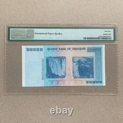 Zimbabwe 100 Trillion Dollars Banknote 2008 P91 Mint UNC PMG 65 EPQ Currency