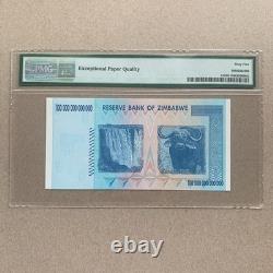 Zimbabwe 100 Trillion Dollars Banknote 2008 P91 UNC PMG 65 EPQ Currency