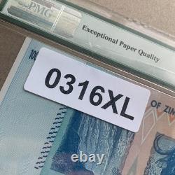 Zimbabwe 100 Trillion Dollars $ Banknote 2008 P91 UNC PMG 65 EPQ Currency AA