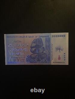Zimbabwe 100 Trillion Dollars Banknote New UNC Zim Currency