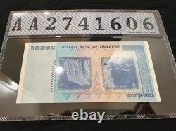 Zimbabwe 50 & 100 Trillion Dollar Bill Banknote Money UNC Currency COA