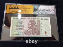 Zimbabwe 50 & 100 Trillion Dollar Bill Banknote Money UNC Currency COA