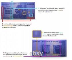 Zimbabwe $z 100 Trillion Dollars Banknote Currency Authentic Unc 2008 Aa P-91