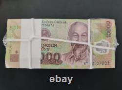 1000PCS Billet de banque de 10000 dollars Vietnam 10000 VND Dong vietnamien UNC